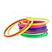 Crystallove Plastic Multicolor Toss Rings for Carnival, Garden, Backyard, Outdoor Games, 12 Piece