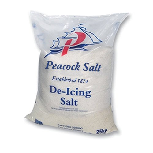 3 X 25KG PREMIUM QUALITY WHITE ROCK SALT DEICING FOR SNOW AND ICE FROST