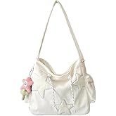 Cute Star Bag Star Purse Y2k bag Messenger Bag Crossbody Corduroy Tote Bag for Women