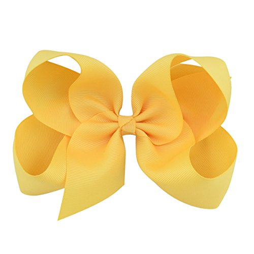 image for ALinmo 30Pack 6in Grosgrain Ribbon Hair Bows Baby Girl's Clips Large B