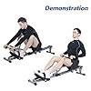soges Rowing Machine Indoor Rower Exercise Machine with Digital Monitor for Home Gyms Fitness and Cardio Training Black…