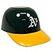 MLB Mini Batting Helmet Ice Cream Sundae/Snack Bowls, A's - 12 Pack
