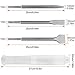 6-Piece SDS Plus Chisel Set, CertBuy Concrete Drill Bit Set Rotary Hammer Bits Chisel Set Including Point Chisel, 20mm Flat Chisel, 40mm Flat Chisel