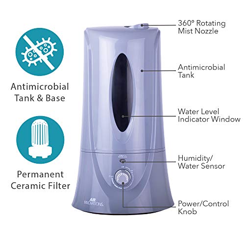 1.1 Gallon Cool Mist Humidifier Ultrasonic Humidifier For Bedroom