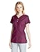 KOI Women's Justine Button-Front Scrub Top Longer Length