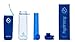Hydracy Fruit Infuser Water Bottle - 25 Oz Sports Bottle with Full Length Infusion Rod and Insulating Sleeve Combo Set + 27 Fruit Infused Water Recipes eBook Gift - Azure Blue