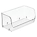 mDesign Small Plastic Stackable Office Storage Organizer with Open Front - Perfect Drawer and Desk Bin - Pen, Marker, Pencil, Paper, and Stationary Holder - 7