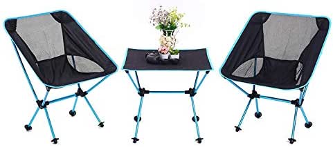 FGGTMO Acampar Silla, Silla Plegable Portable de la Silla del jardín