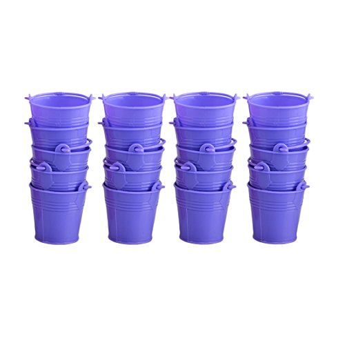 Candy Buckets,Hmane 20Pcs Mini Cute Colorful Candy Buckets Pails - Purple