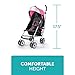 Summer 3Dlite Convenience Stroller, Pink – Lightweight Stroller with Aluminum Frame, Large Seat Area, 4 Position Recline, Extra Large Storage Basket – Infant Stroller for Travel and More