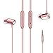 Earbuds, E&jing 3.5mm In-Ear Metal Earphones, Stereo Bass Headphones with Mic & Remote clear sound & strong bass (Rose Gold)