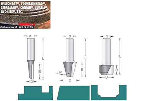 European Solid Surface Bit Amana Tool Carbide Tipped Router Bit ...