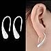 WKShop Jewelry Teardrop Hook Stainless Steel Silver Hoop Earrings