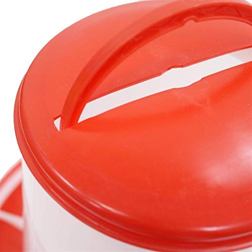 Lecez Feeder, verdicktes Huhn Trinkwasserflasche Futtermittel Eimer Hühnerfutter Eimer Große Futterschale… – Bild 5