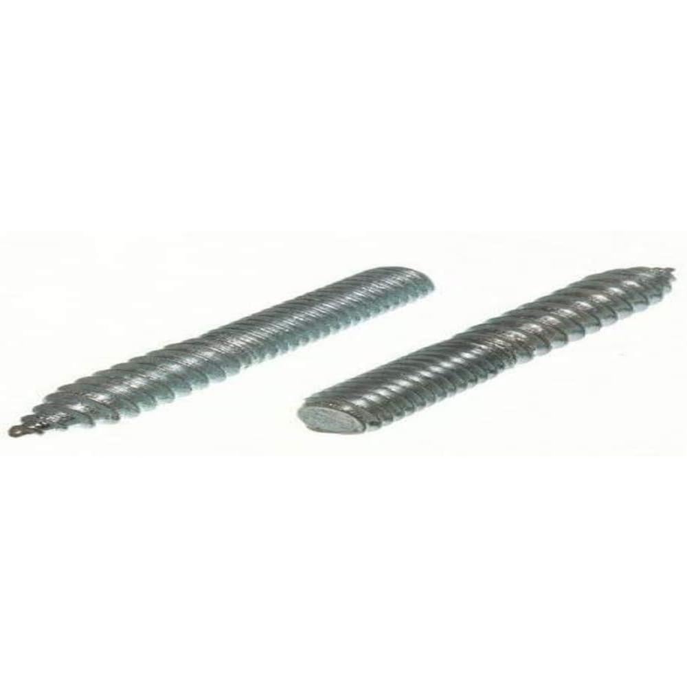 Merriway BH06759 (10 Pcs) Steel Dowel Screws Wood to Metal BZP M5 x 25 mm x 10 - Pack of 10 Pieces