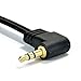 Right Angle 3.5mm Stereo Jack to 2 RCA Phono Plugs Cable Gold 1m (~3 feet)