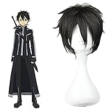 Mcoser Sword Art Online- Kiritani Cosplay Anime Wig(black)