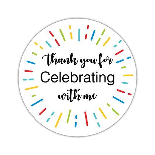 thank you for celebrating my birthday with me stickers