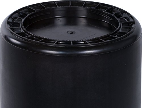 Carlisle 34102003 Bronco Round Waste Container Only, 20 Gallon, Black (Pack of 6) - Thumbnail 3