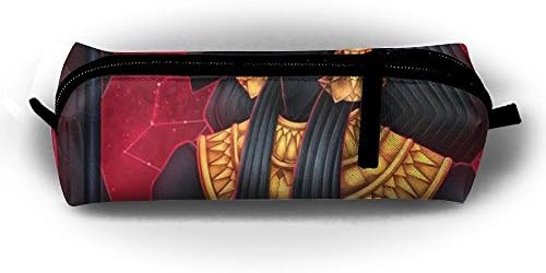 Egypt Anubis Ladies Makeup Pencil Pouch Accessory Bag Carrying Handle For Children