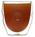 Moderna Artisan Series Double Wall 8 oz Beverage Glasses - Set of 4 Drinking Glasses