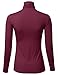 FLORIA Women's Long Sleeve Lightweight Slim Turtleneck Top Pullover (S-3XL)