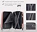 TBWYF Luggage Sets Hard Suitcase Set Suitcases 3 Piece Set with TSA Lock Spinner Hard shell Lightweight (Rose gold)