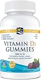 Nordic Naturals - Vitamin D3 Gummies, Healthy Bones, Mood, and Immune System Function, 120 Soft Gels