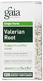 Gaia Herbs, Valerian Root, Sleep Support, Non Habit Forming Herbal Sleep Aid, Melatonin Free, Vegan Liquid Capsules, 60 Count