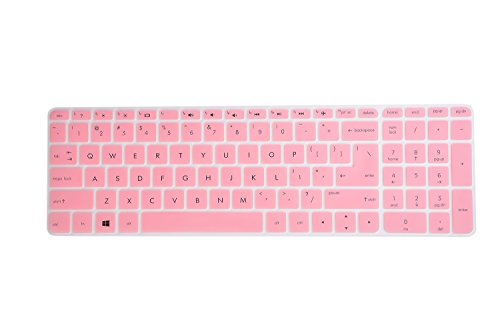 UPC 756320119815, Leze - Ultra Thin Silicone Laptop Keyboard Cover Skin Protector for 15.6 Inch HP ENVY X360 m6-w series, as m6-w010dx m6-w011dx HP Pavilion 15 15-ab 15-ac 15t-ae - Pink