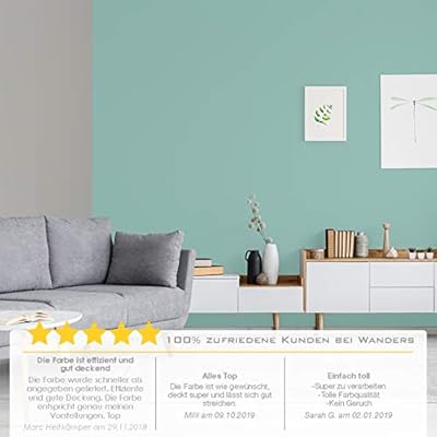 Wanders24 Pastell Erlebnisse 2 5 Liter Mystischer Mondschein Edelmatte Wandfarbe Feine Farben In 40 Farbtonen Wandfarbe Grau Made In Germany Amazon De Baumarkt