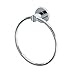Gatco 4682 Channel Towel Ring, Chrome/Wall Mounted Hand Towel Ring for Bathroom