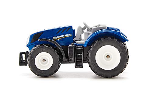 siku 1091, New Holland T7.315 Traktor, Metall/Kunststoff, Blau, Abnehmbare Fahrerkabine und Anhängerkupplung – Bild 6