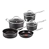 Tefal-Jamie-Oliver-Hard-Anodised-Premium-Series-5-Piece-Cookware-Set-Black Tefal Jamie Oliver Hard Anodised Premium Series - 5 Piece Cookware Set, Black
