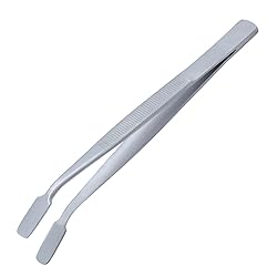 Scientific Cover Glass Forceps with Offset Broad