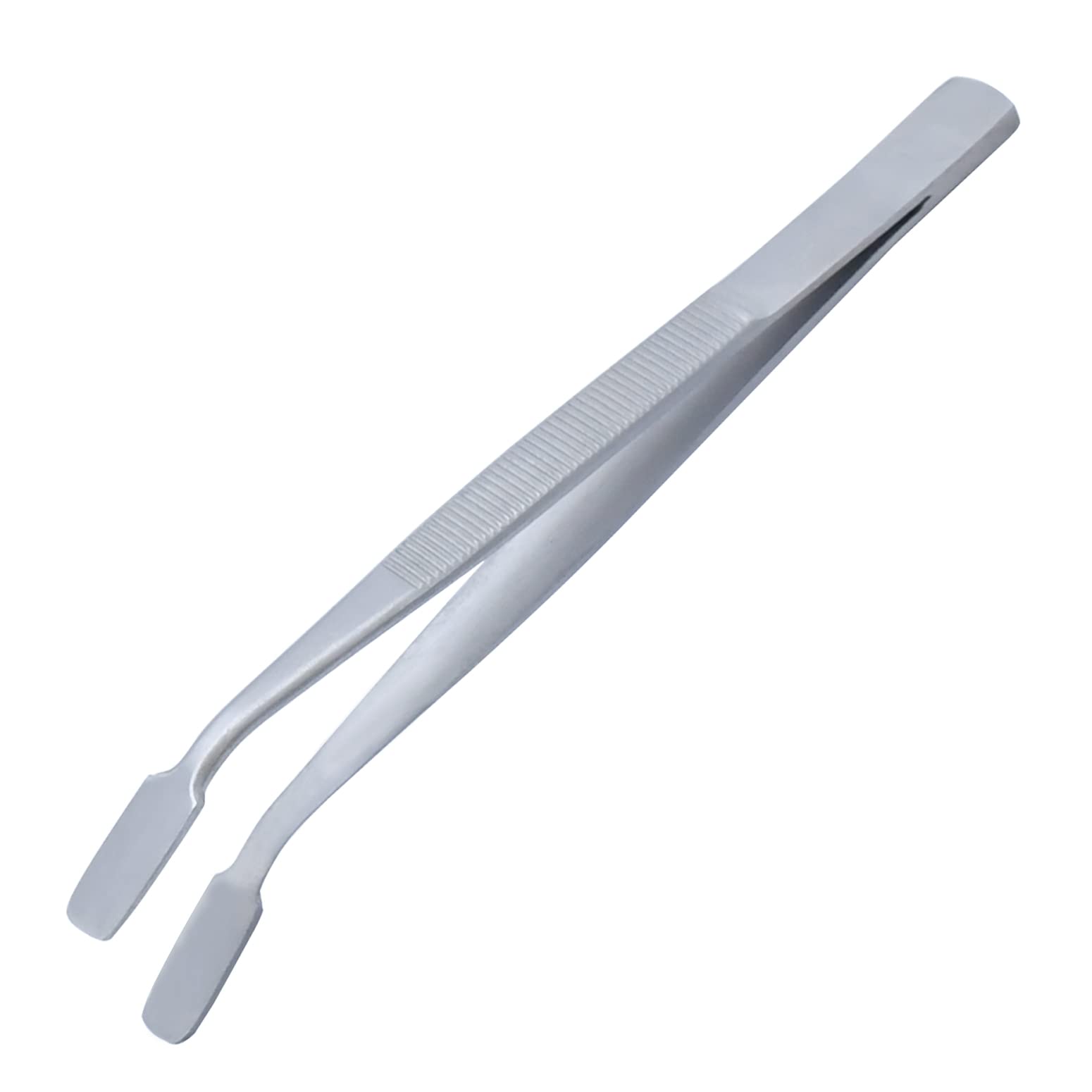 Scientific Cover Glass Forceps with Offset Broad