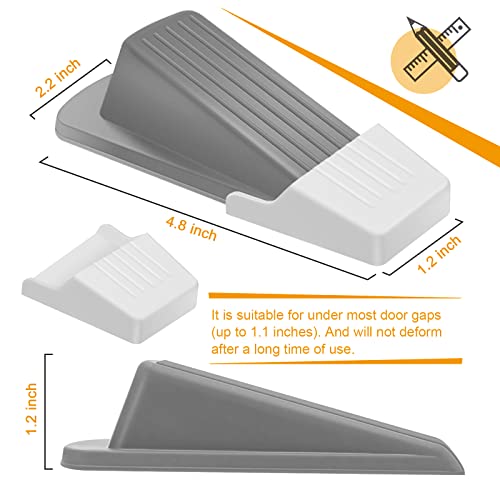 Rubber Door Stoppers Wedge, Door Stop for Floor, Security Door Stoppers