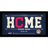 MLB Cleveland Indians Home Sweet Home Sign with Game-Used Dirt from Progressive Field, 6 x 12