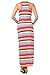G2 Chic Women's Spring Summer Casual Colorful Maxi Dress