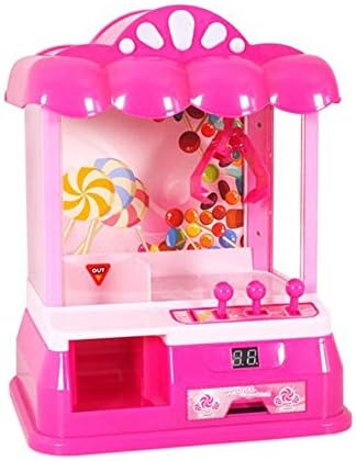 CFZHANG Grabber Machine Crane Claw Arcade USB Plastic Fairground Replica Electronic Creative Crazy Music Game Kids Christmas Gift, pink