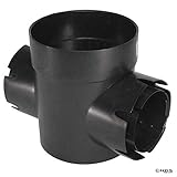 NDS 201 Spee-D Basin Double Locking Outlets, 3 4-Inch, 6", Black
