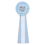 Beistle RD16 Mom to be Deluxe Rosette, 41/2 by 131/2-Inch, Blue