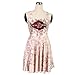 ZKCostume Womens Sexy Sleeveless Above Knee Tank Pleated Mini Dress (Marauder Map)