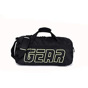 Gear Boxy 27 Ltrs Black-Fl.Green Travel Duffle for gym, sports, training (DUFBXYCLS0103)