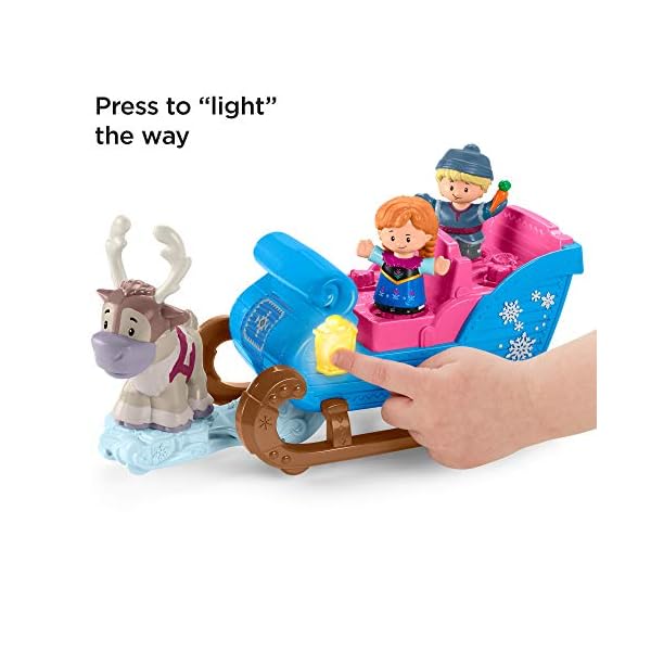Little-People-GGV30-Fisher-Price-Disney-Frozen-Kristoffs-Sleigh-Figure-and-Vehicle-Set-Multi-Colour Little People GGV30 Fisher-Price Disney Frozen Kristoff's Sleigh, Figure and Vehicle Set, Multi-Colour