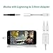 iPhone 8/8 Plus Dual Lightning Adapter & Splitter, Phshion Double Lightning Port Jack with Audio, Charge and Sync Data for iphone 7/7 Plus, Compatible with iPhone X and ios 11