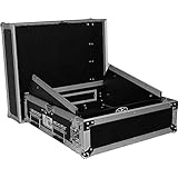 ProX Cases T-2MRSS 2 Space Amp 10 Slanted Top 2U 10U Mixer DJ Combo Rack Mount Flight Case