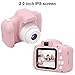 WABOLIN Kids Digital Video Camera for Girls Age 3-8 , Mini Rechargeable Children Camera Shockproof 8MP HD Toddler Cameras Child Camcorder (16GB Memory Card Included) Pink