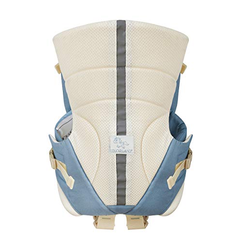 Kiddale Premium Ergonomic Soft Baby Carrier Sling (Waist Size : 28-38 inch, Blue)