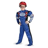 Race Car Driver Toddler Muscle Costume, Large (4-6)